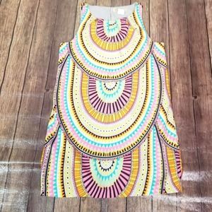 Mara Hoffman Womens Dress Multicolor S Small Geometric Sleeveless Lined